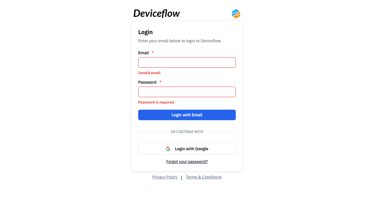 Step 7: Empty field validation