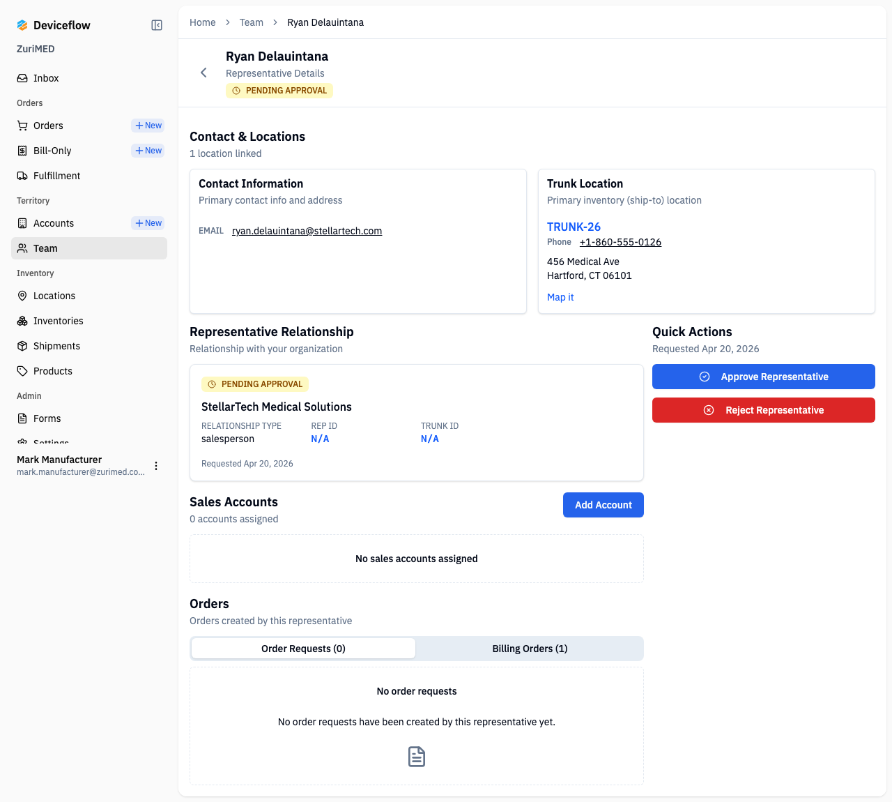 Step 3: Manufacturer approval