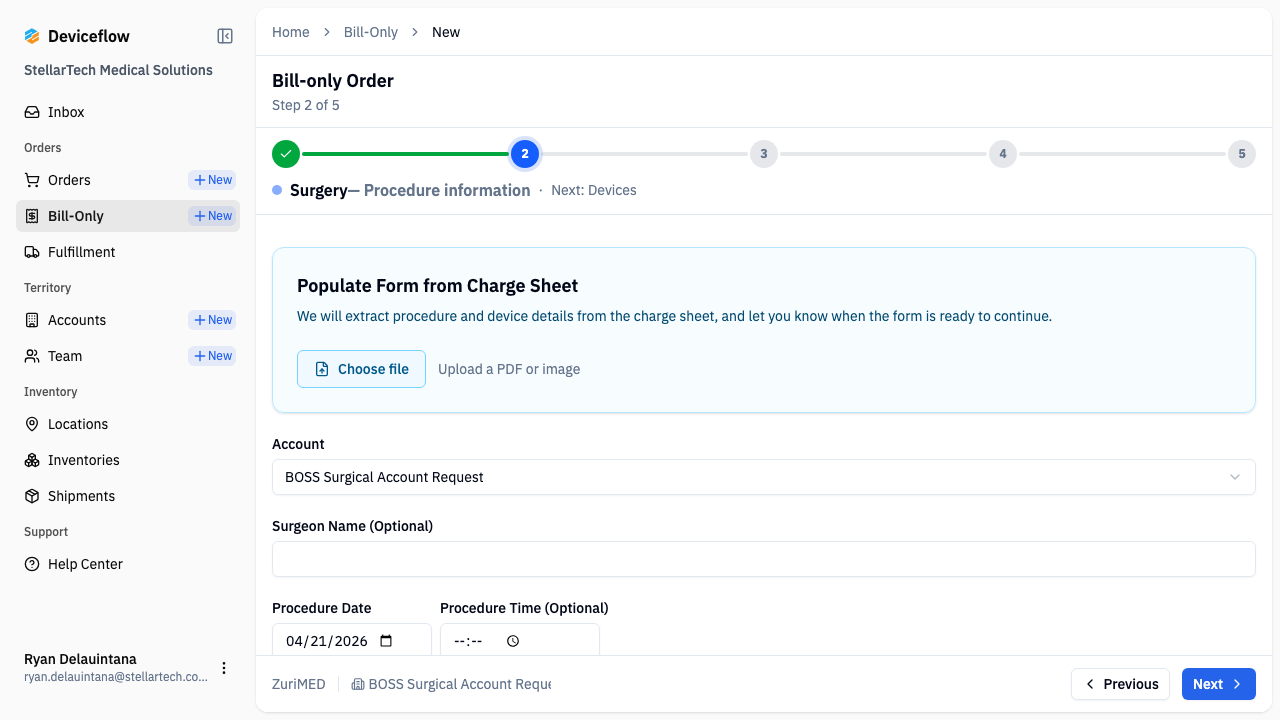 Step 4: Certified order creation