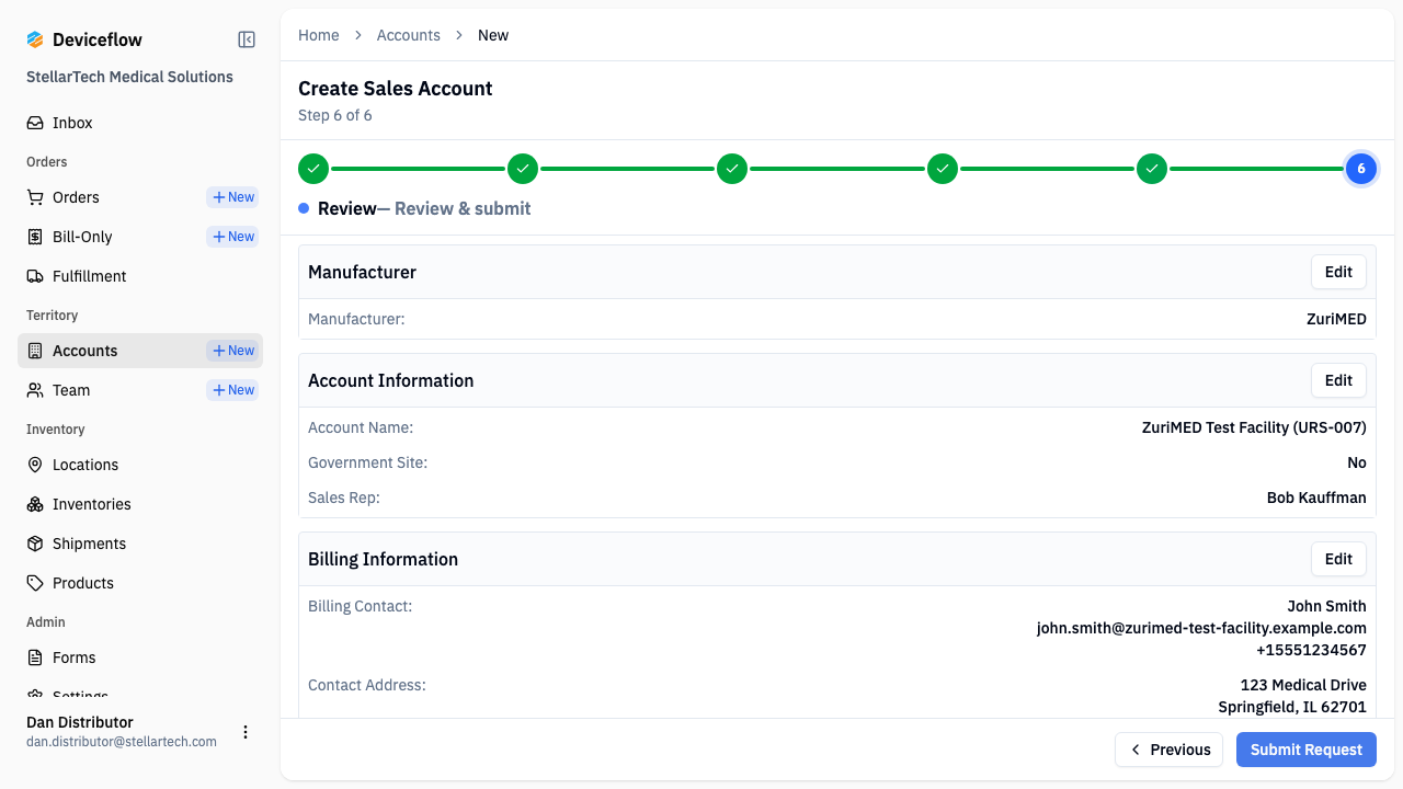 Step 6: Fill all required fields and submit