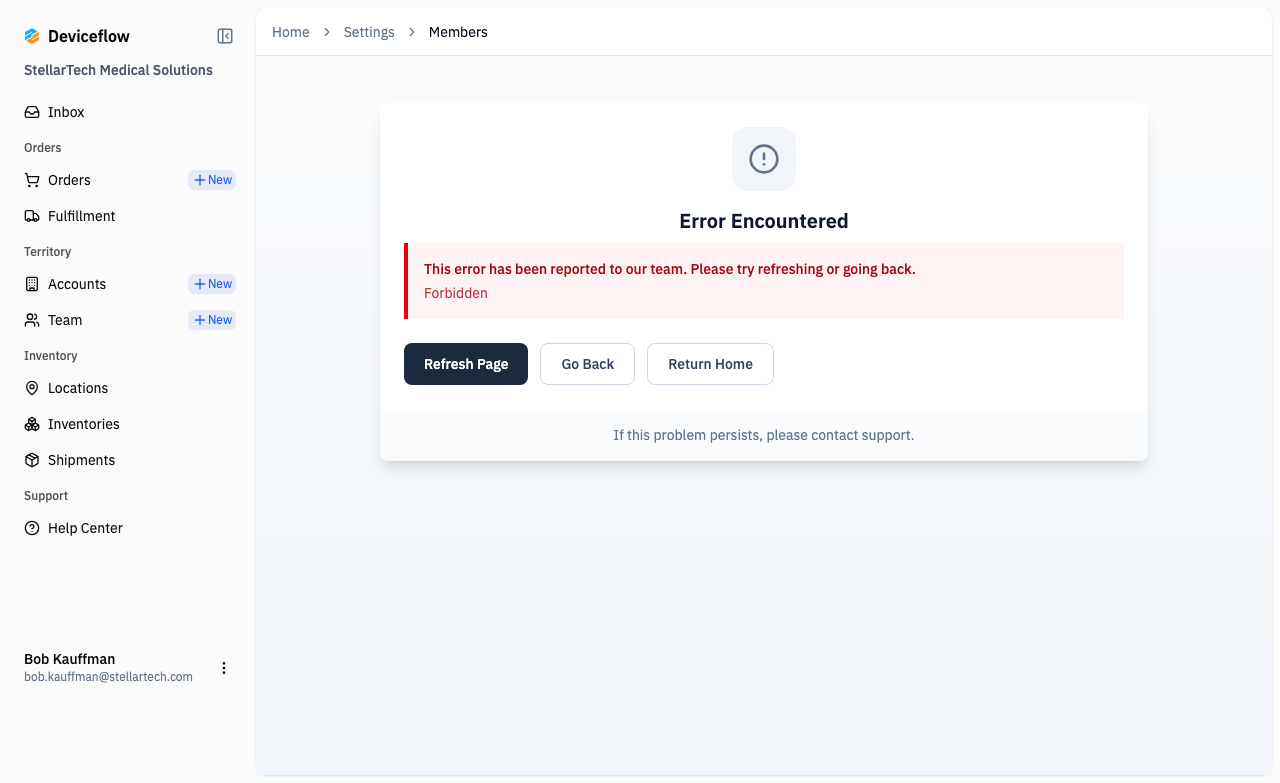 step 12 02 settings members denied