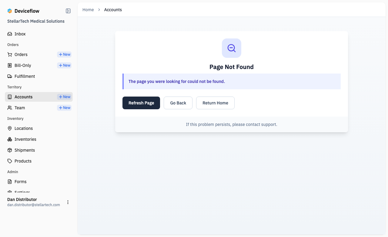 step 05 admin foreign org 404