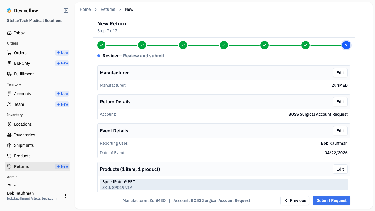 step 03 review before submit