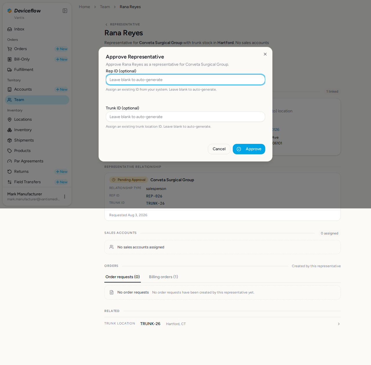 step 03 approval dialog