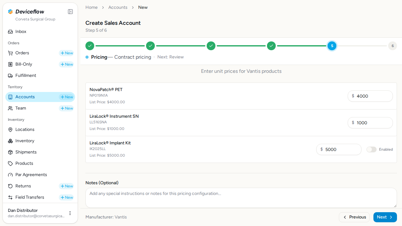 step 06 pricing defaults
