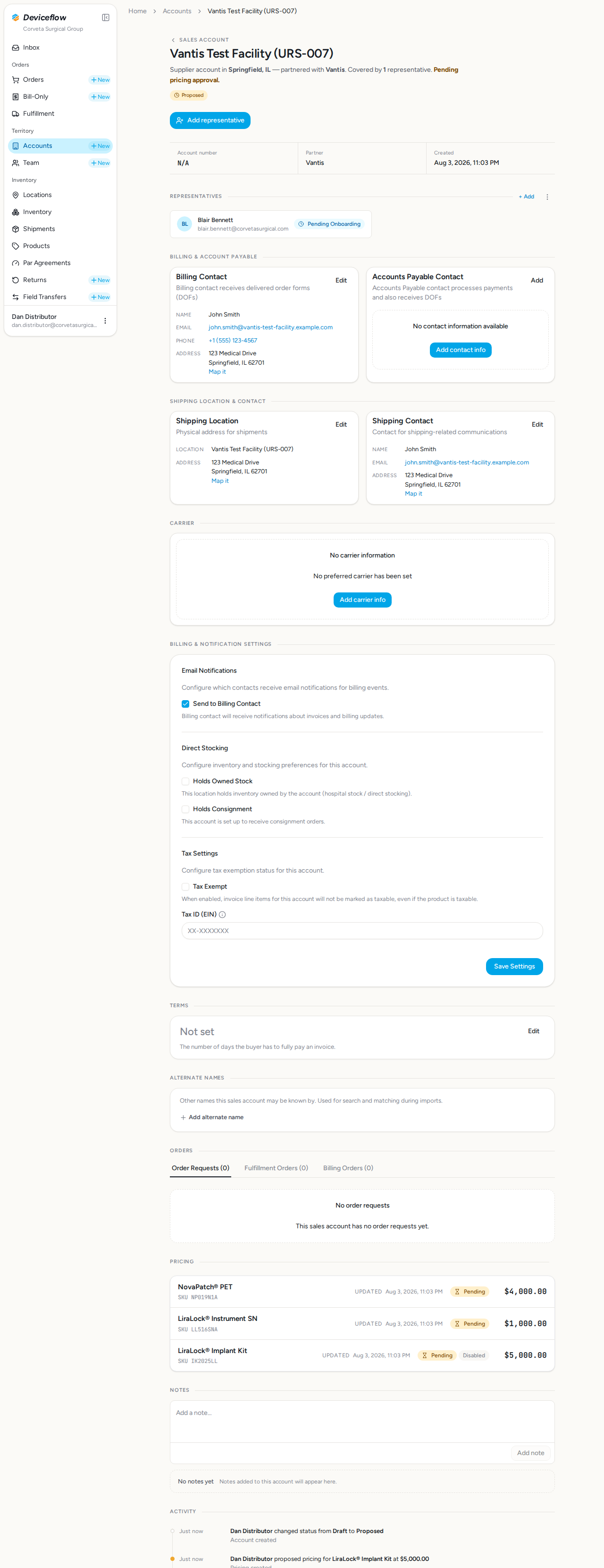 step 08 account detail
