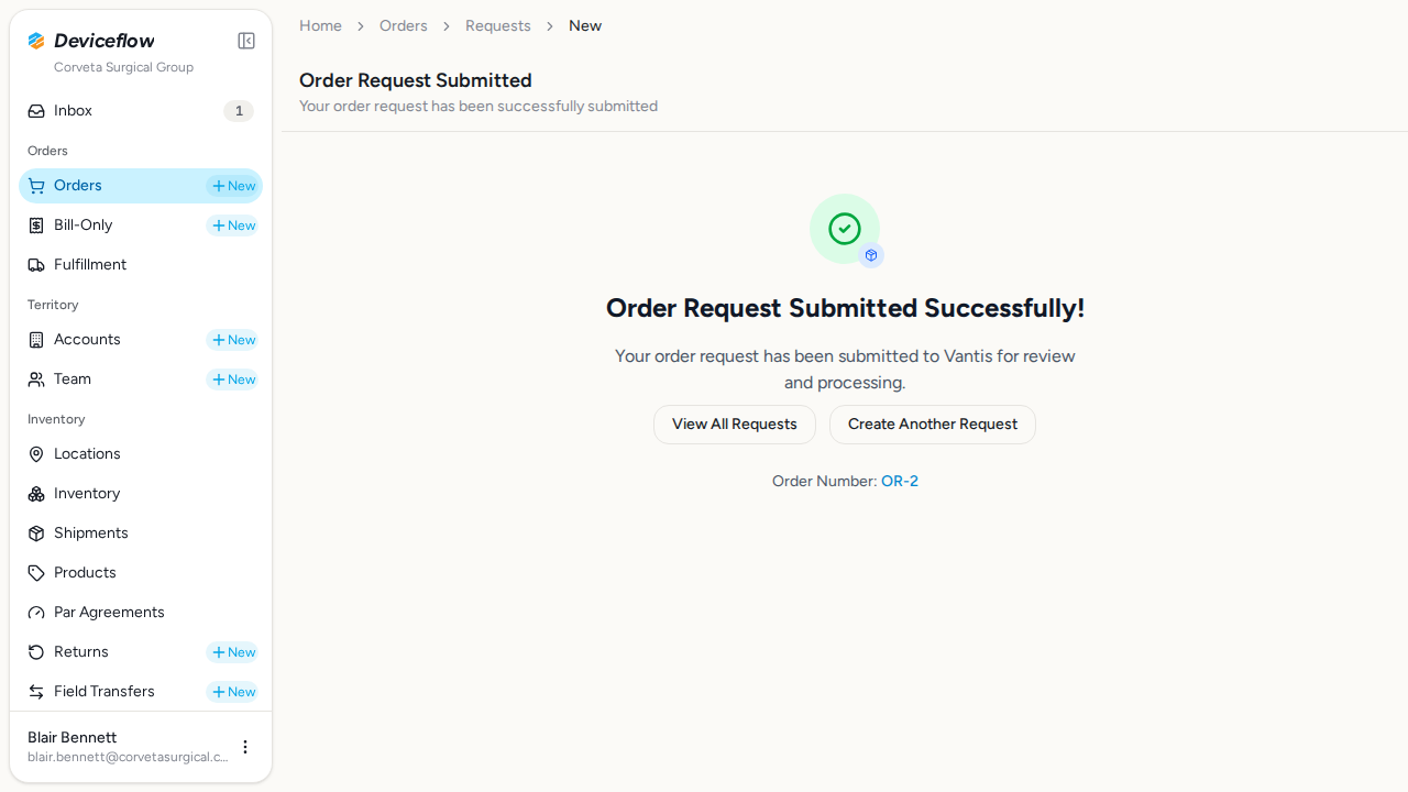 step 03 consignment submitted