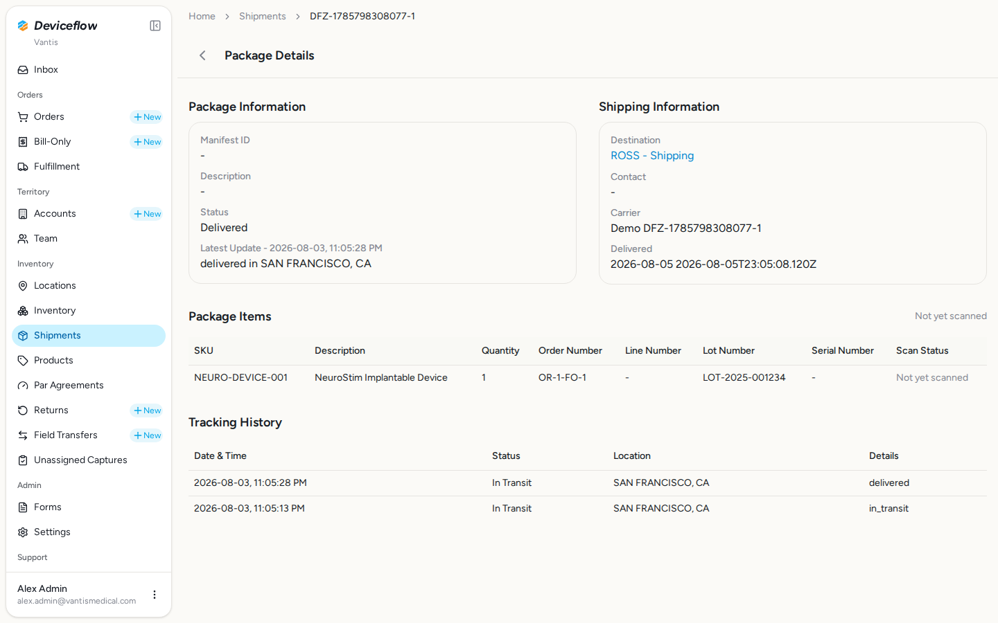 step 08 package delivered