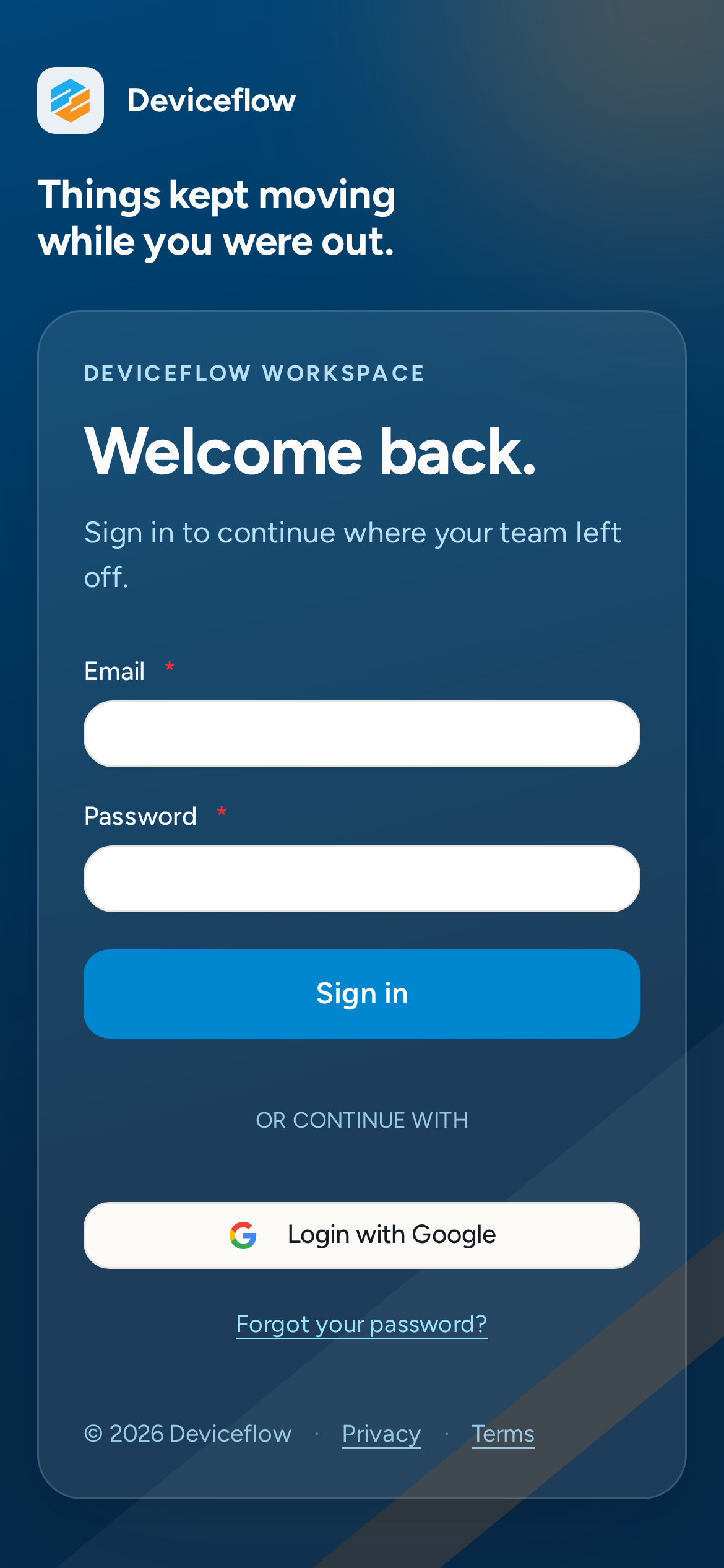 step 01 iphone 12 login empty