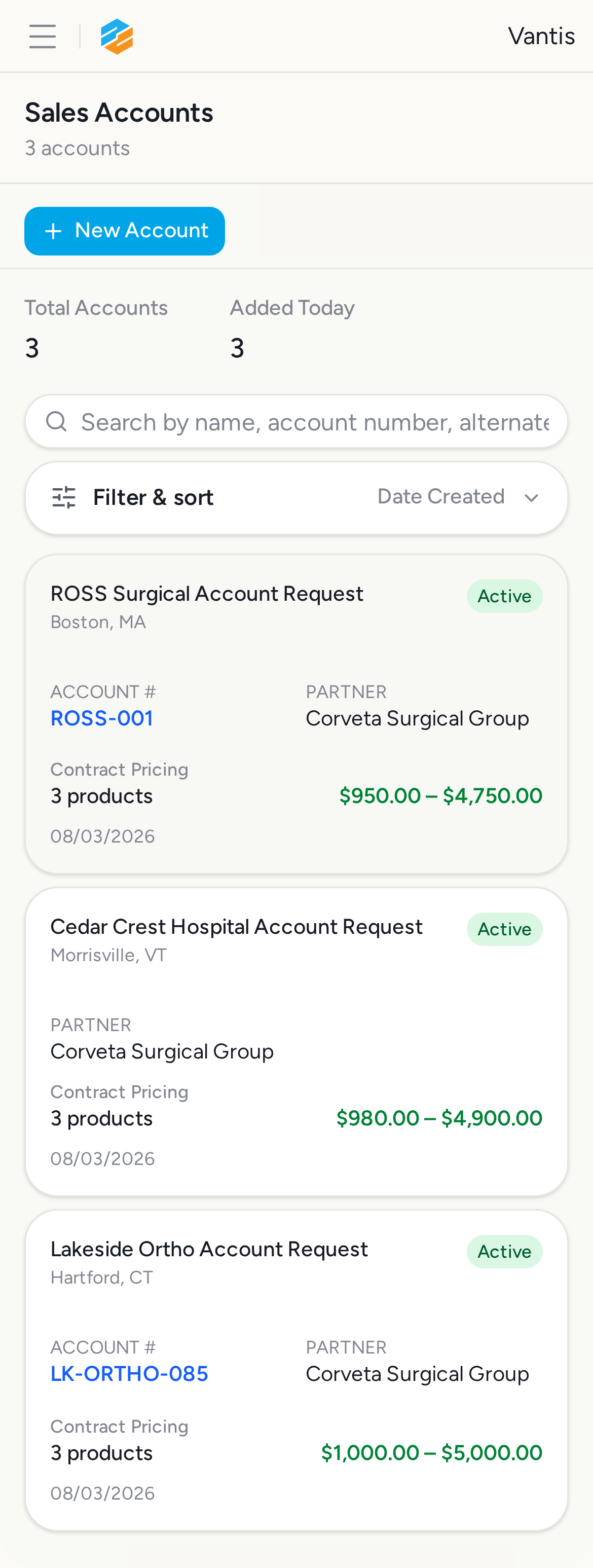 step 06 touch targets sales accounts