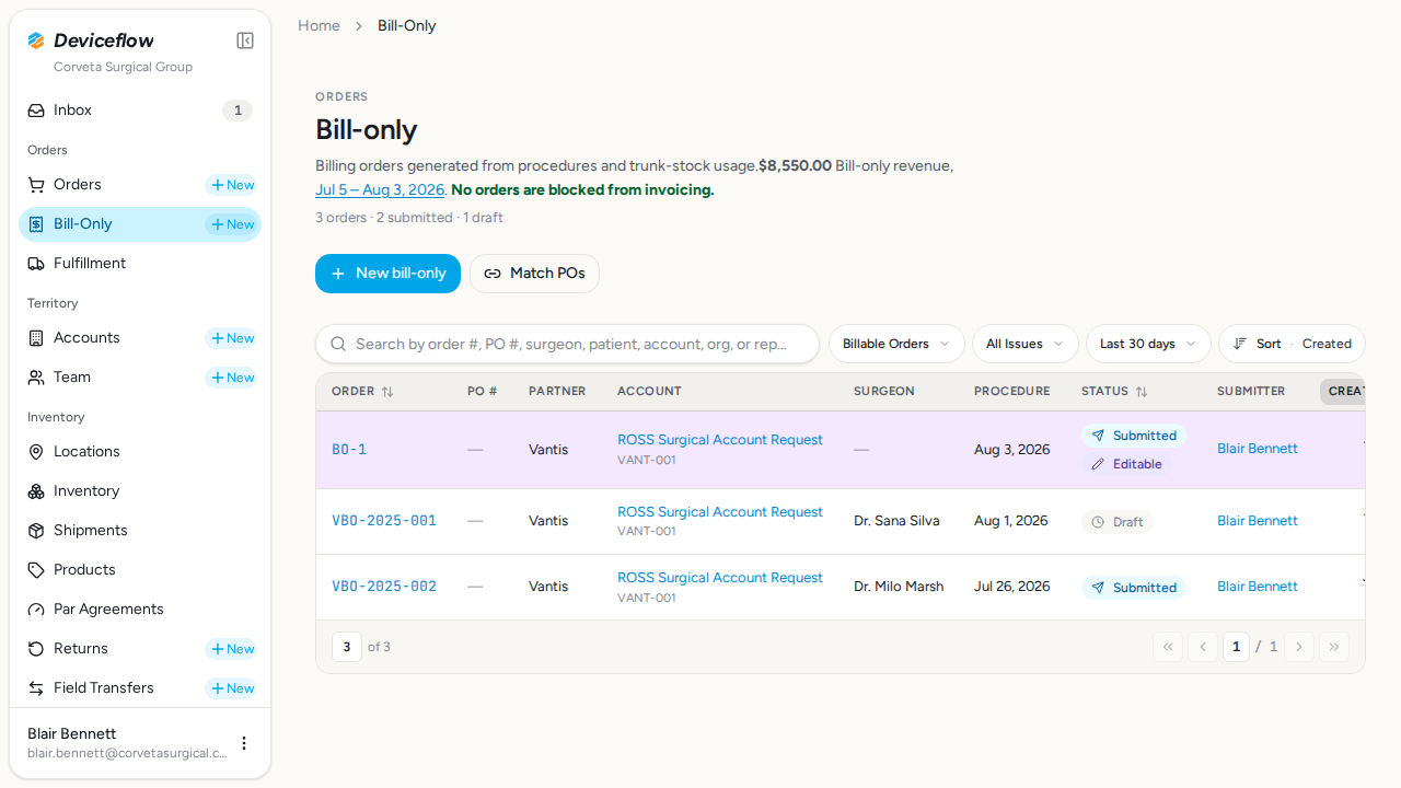 step 04 billing list