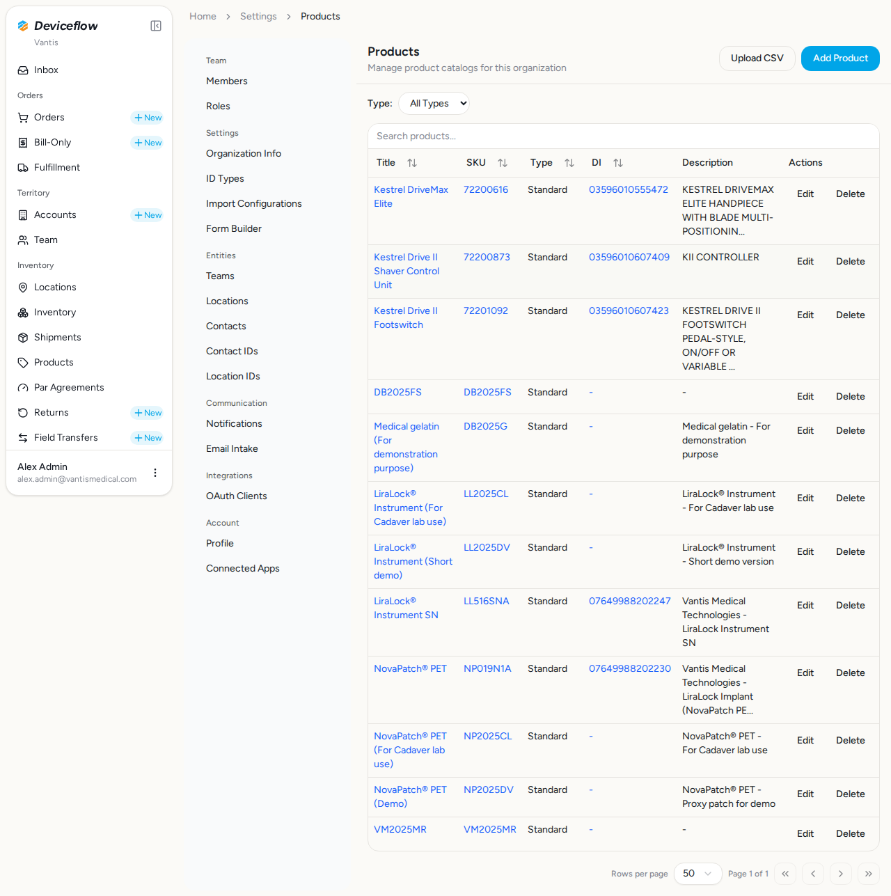 step 01 products list