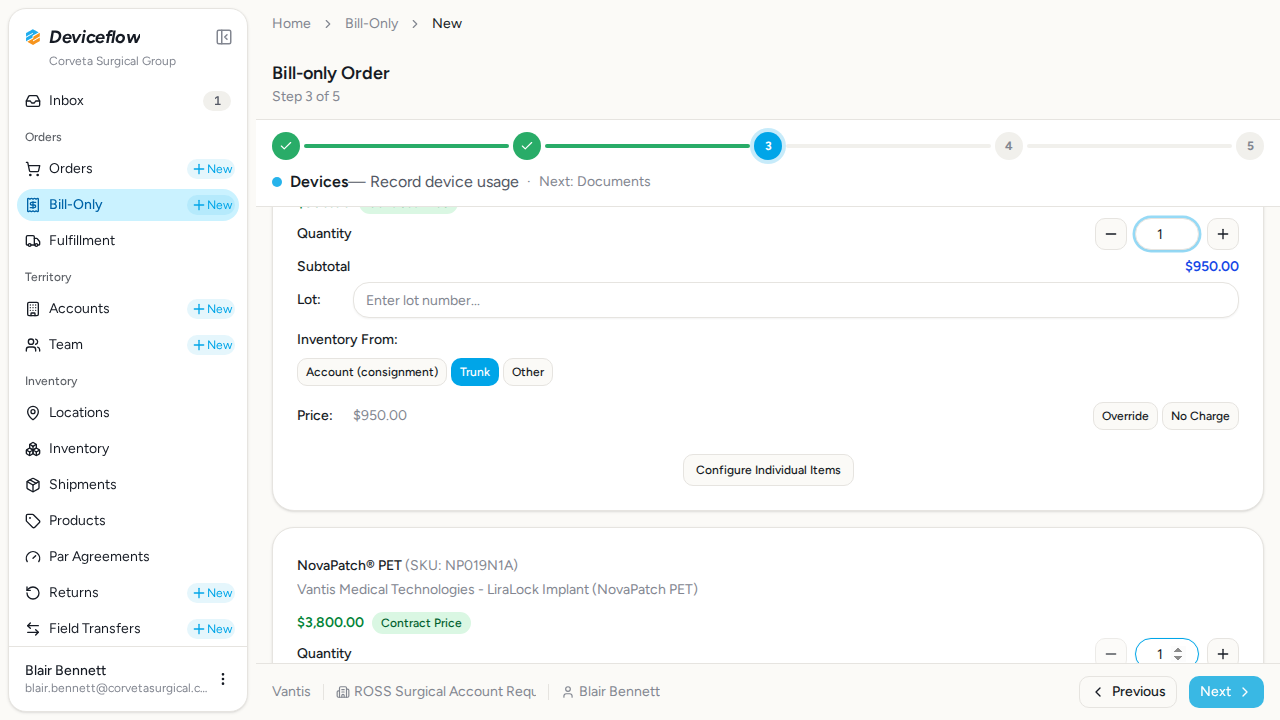 step 09 serial order ui