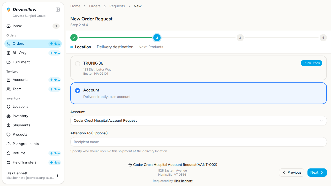 step 04 cedar order types