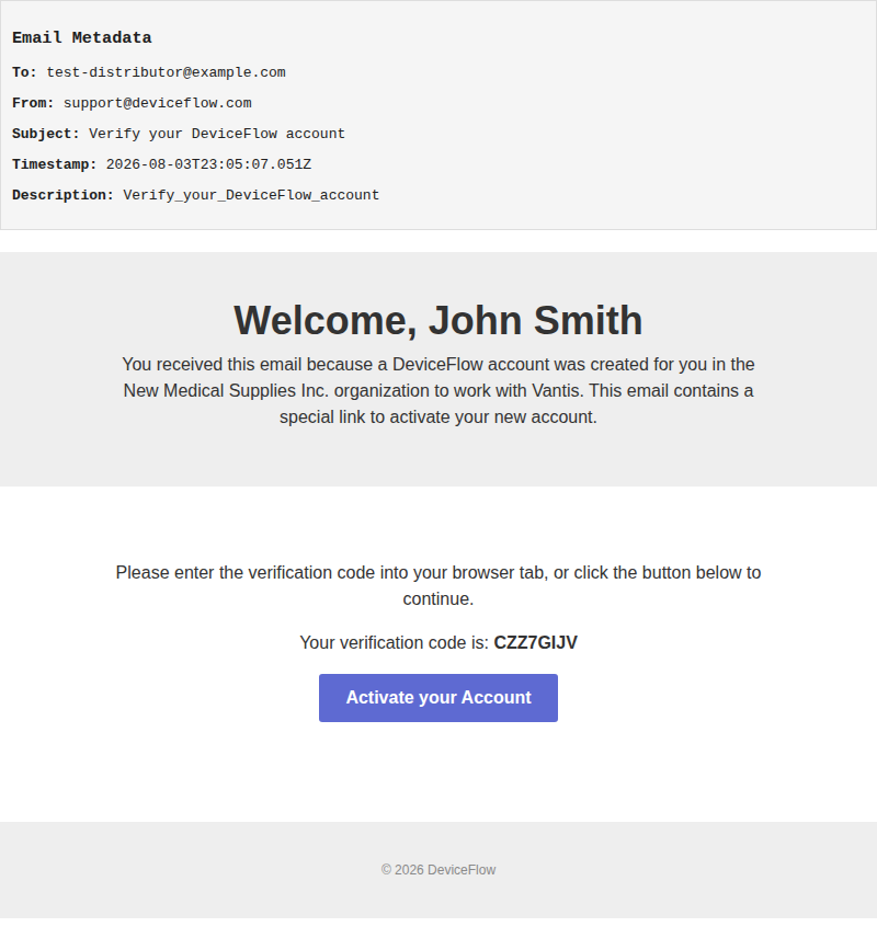 Verify your DeviceFlow account