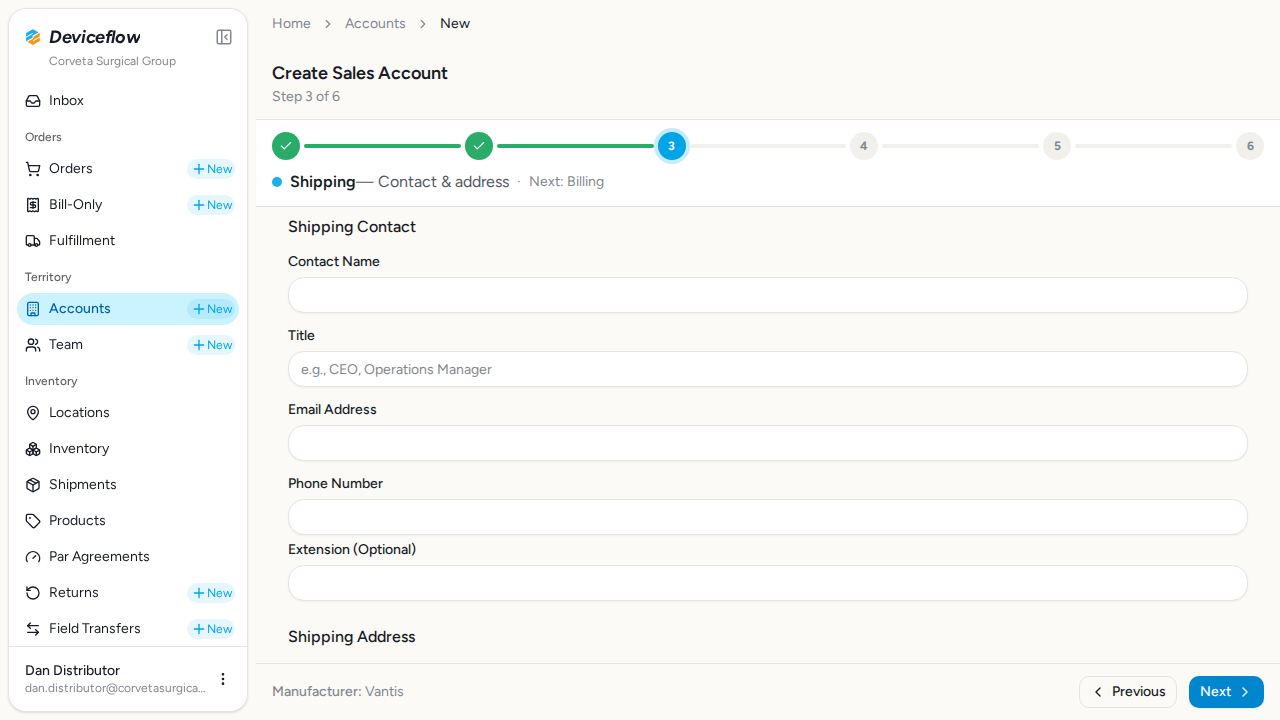 step 04 shipping validation errors