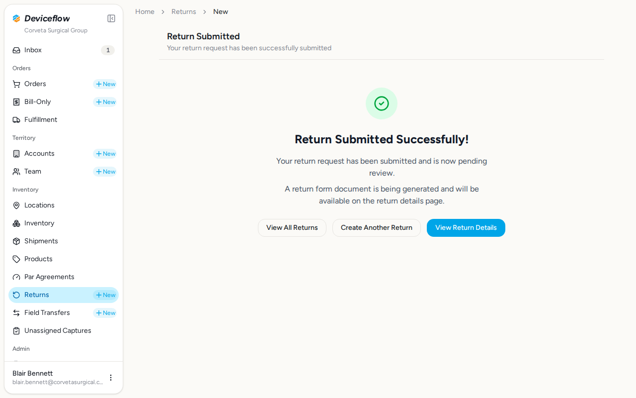 step 03 submission success