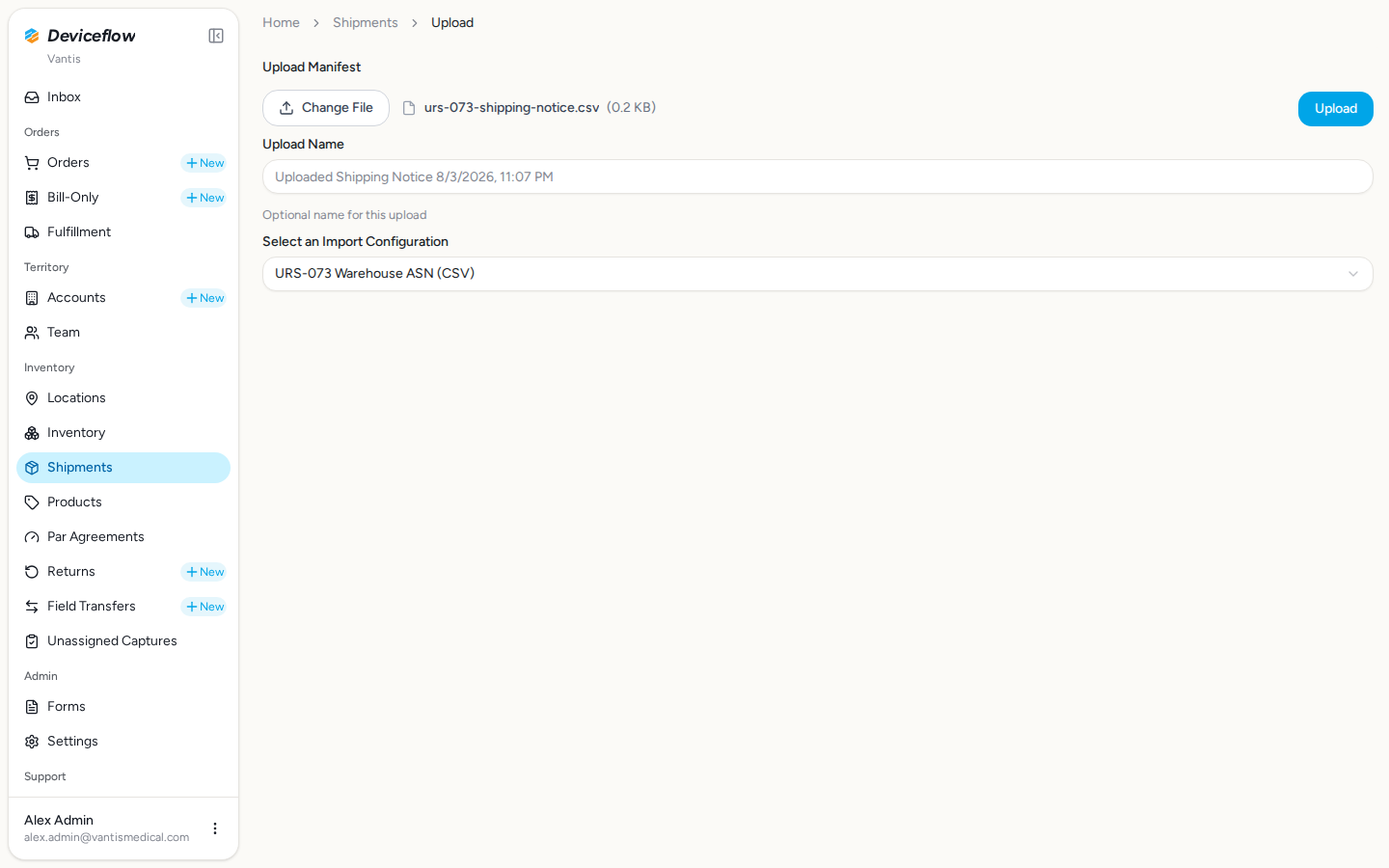 step 06 upload form