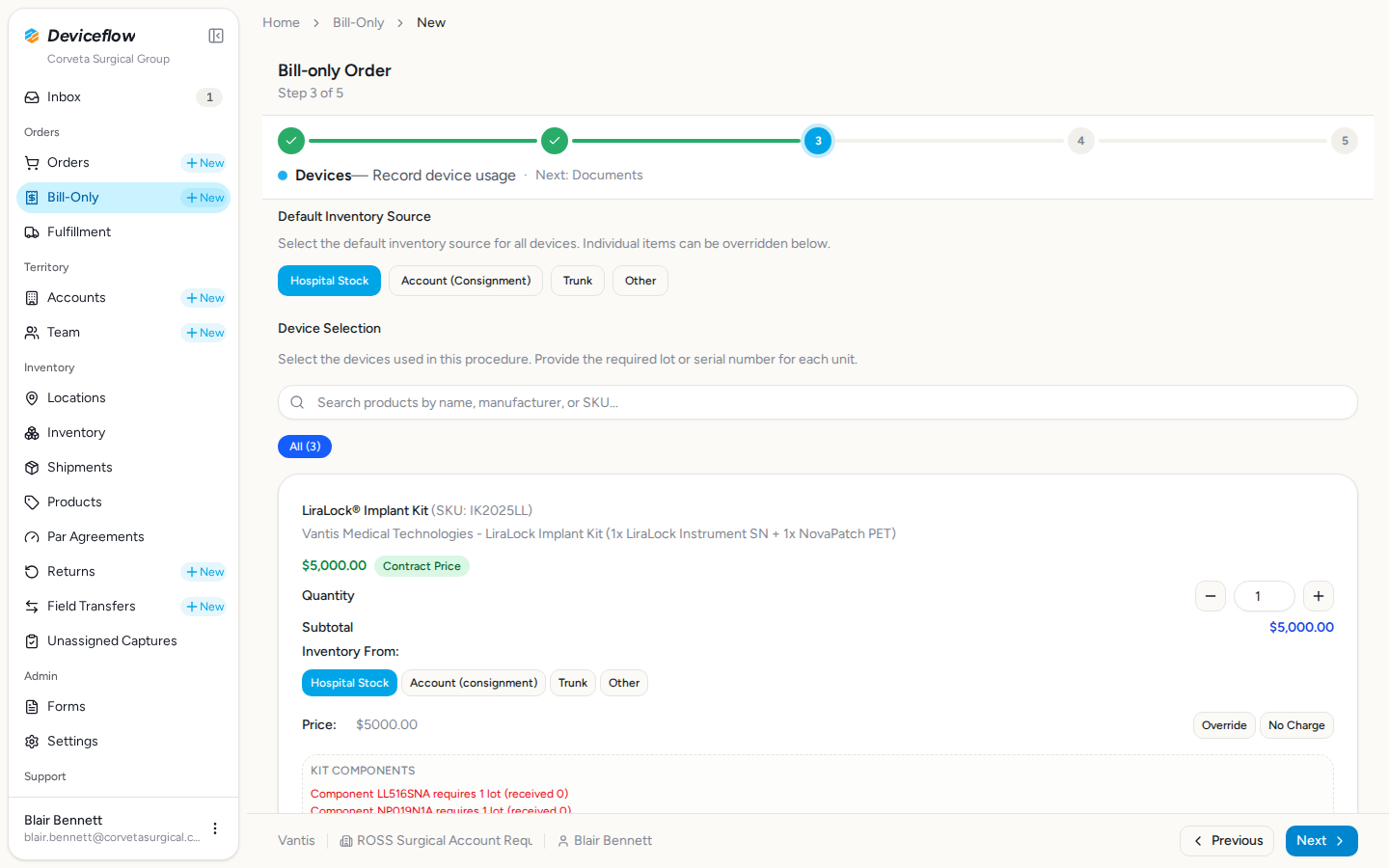 step 09 missing lot error
