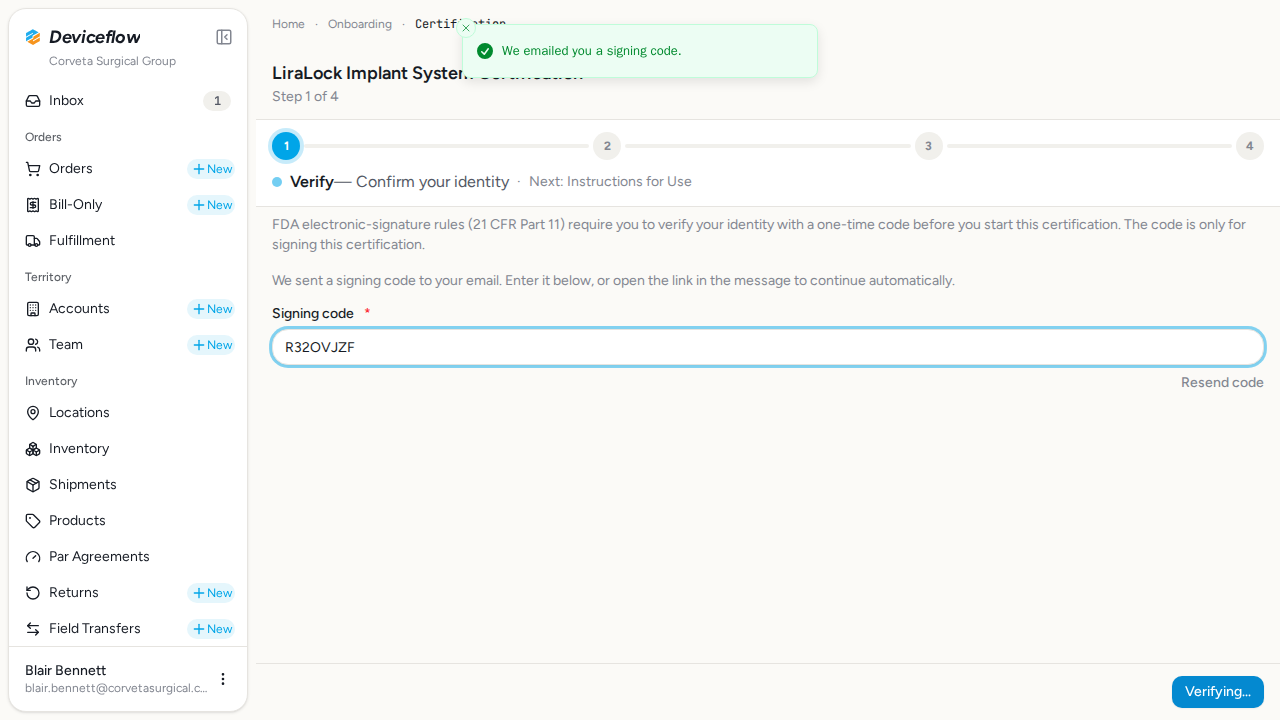 step 06 identity verified