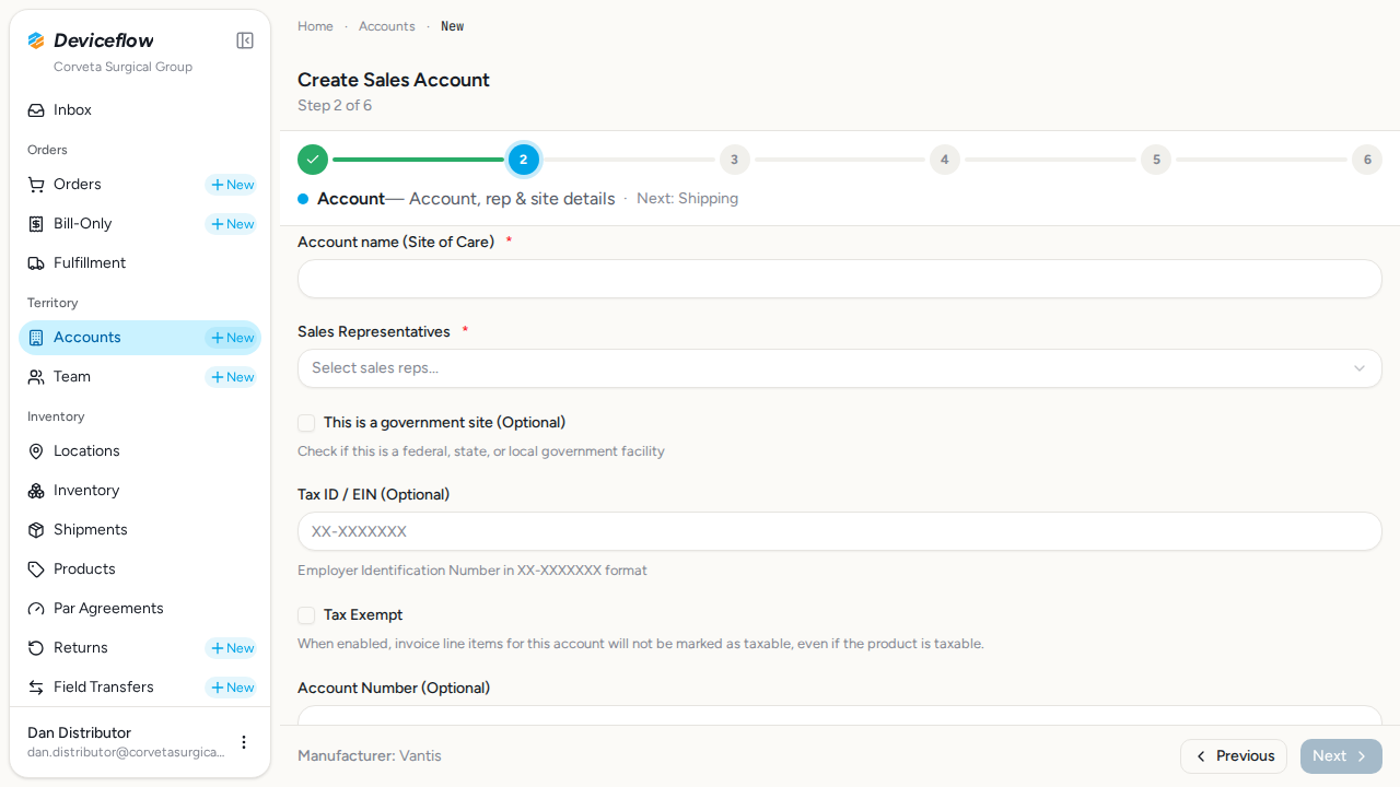 step 02 new account form