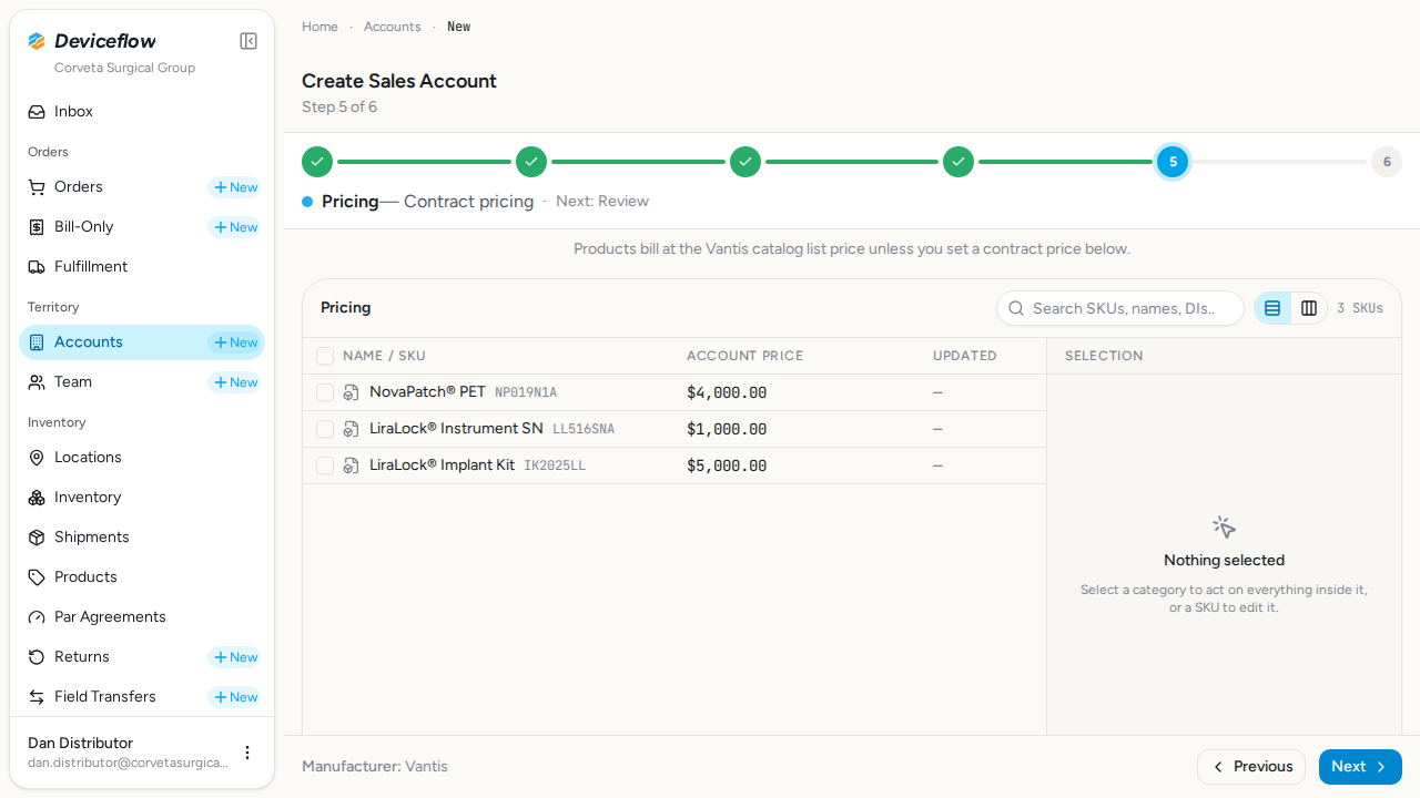 step 06 pricing defaults