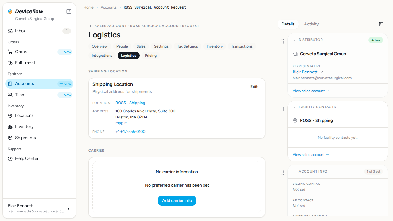 step 03 in org account detail
