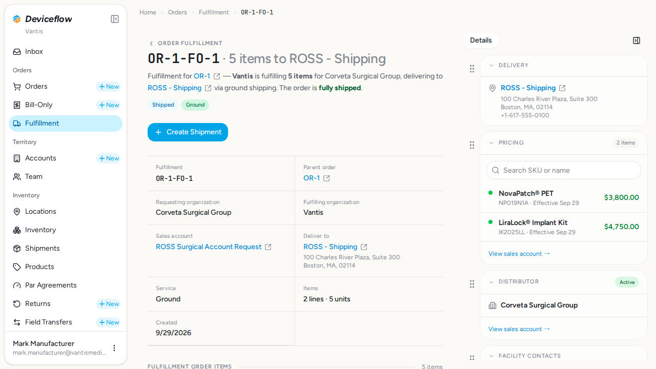 step 05 order with shipment
