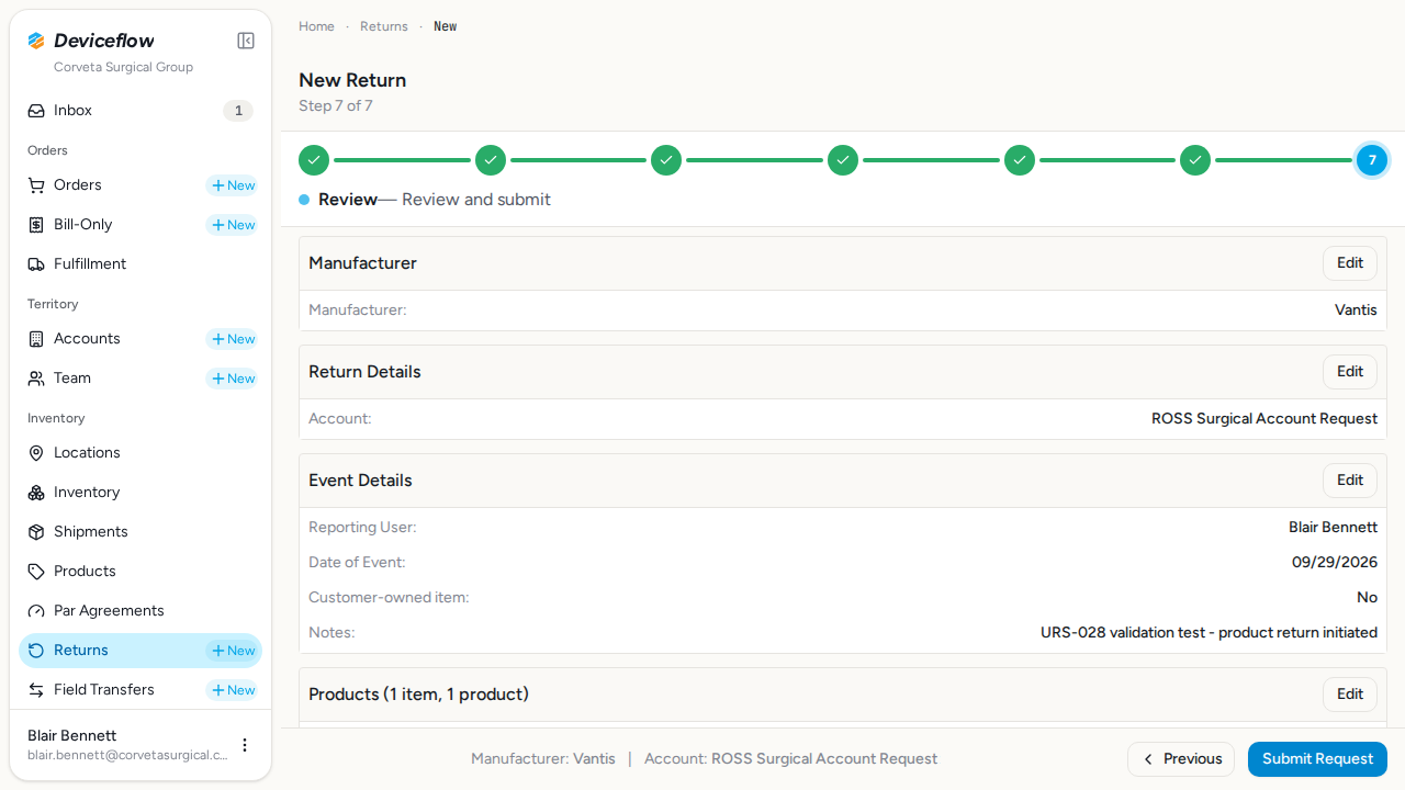 step 03 review before submit