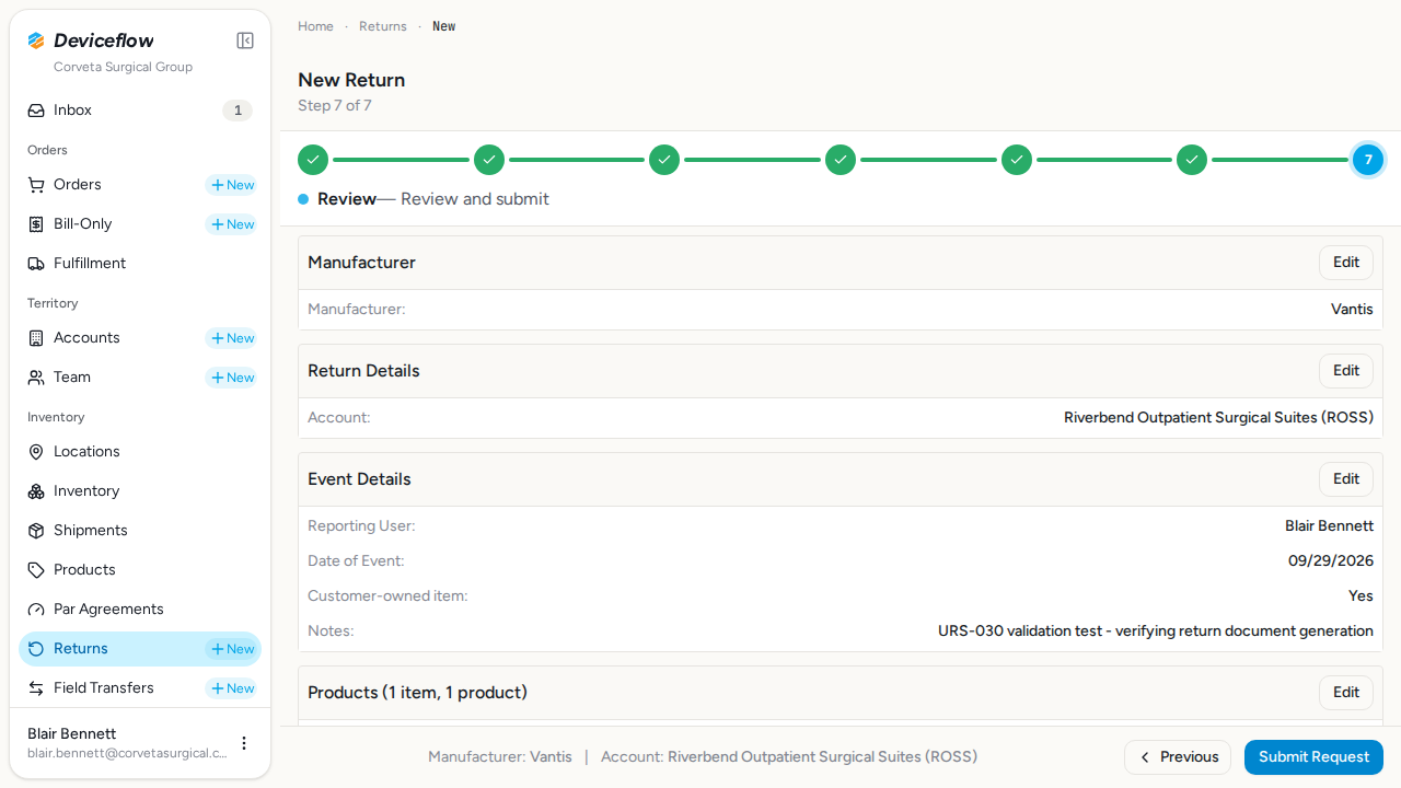 step 02 review before submit