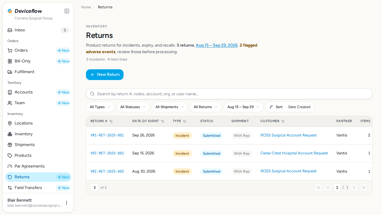 step 05 returns list