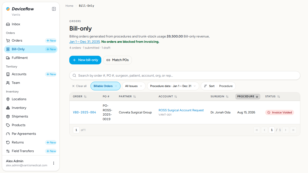 step 05 filter invoice voided