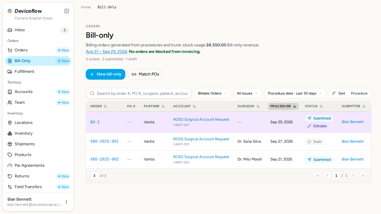 step 04 billing list