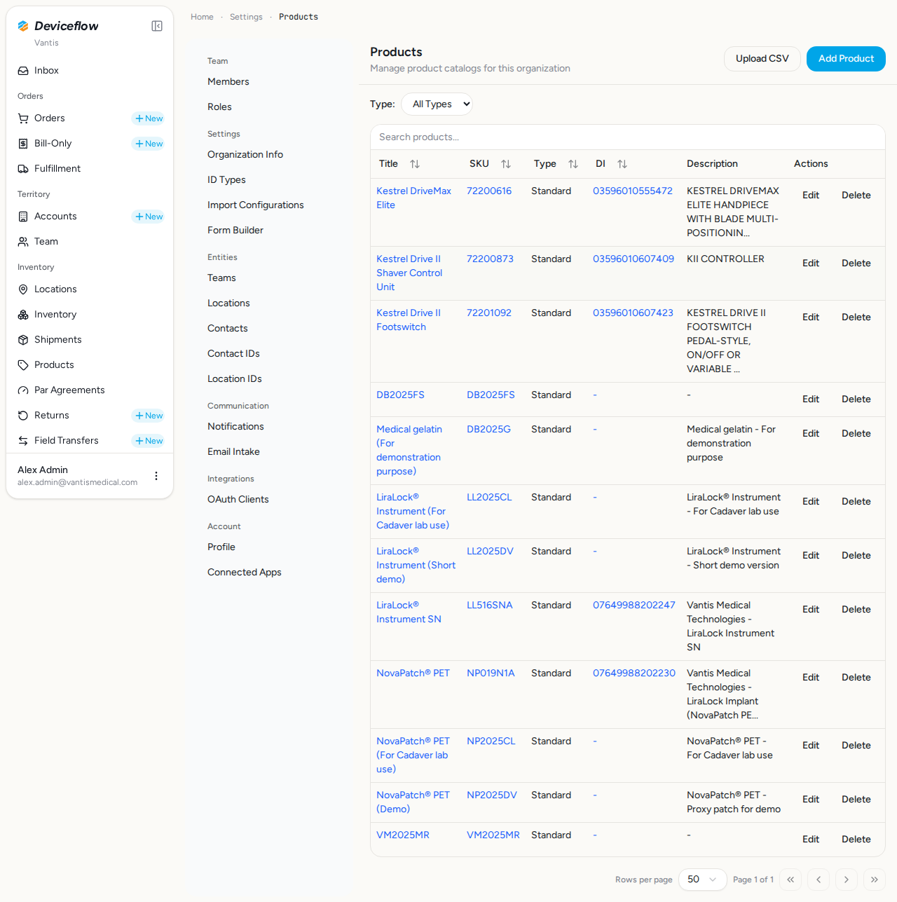 step 01 products list