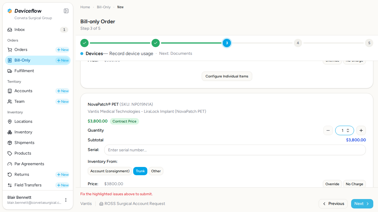 step 09 serial order ui