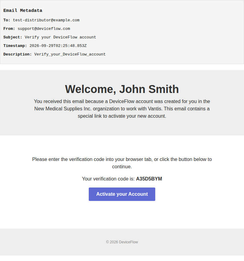 Verify your DeviceFlow account
