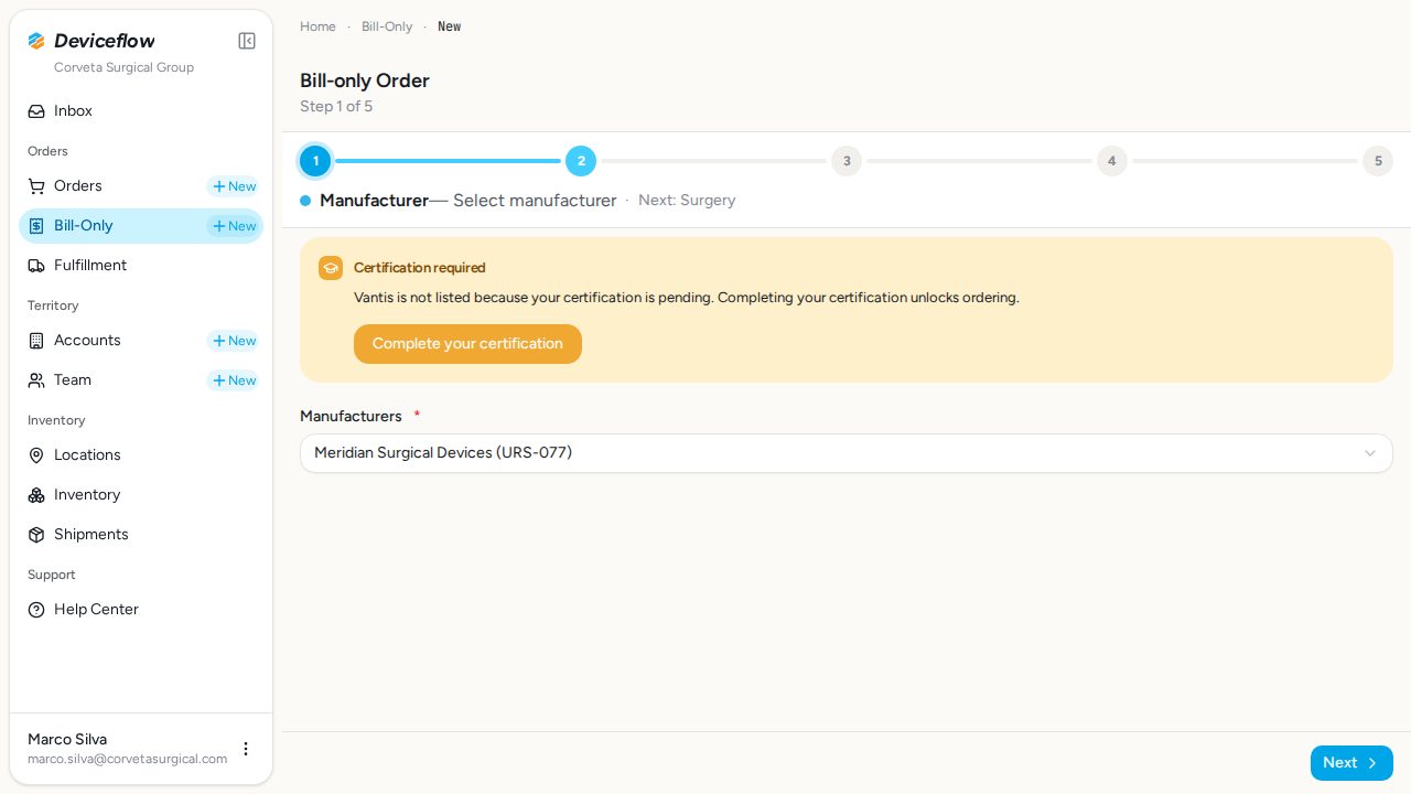 step 01 billing blocked