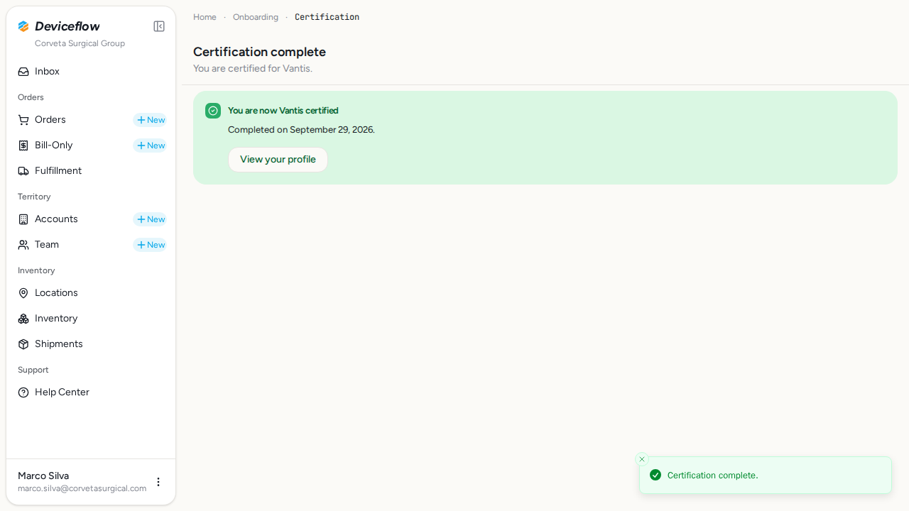 step 03 certificate status