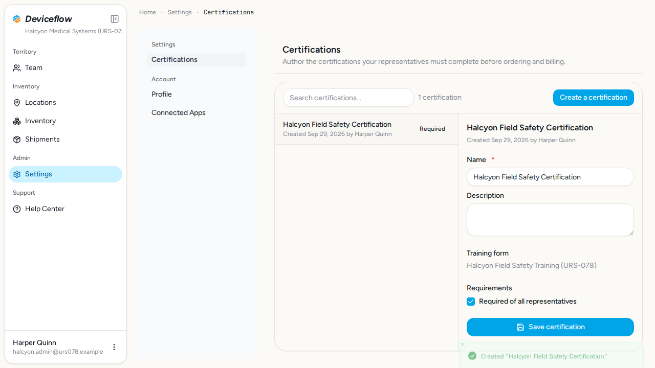 step 03 cert created